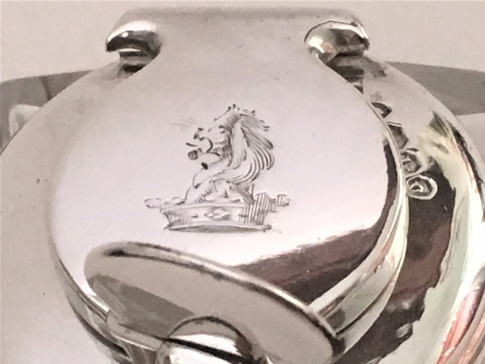 A Georgian silver mounted travelling inkwell View IV