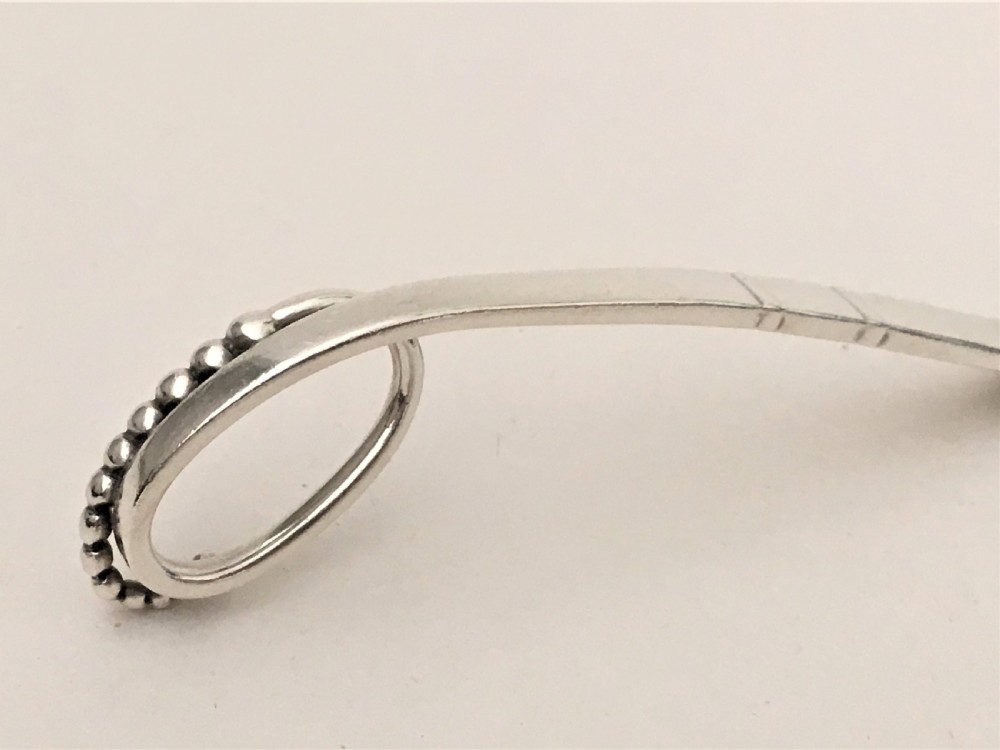 A superb Georg  Jensen silver preserve spoon View II