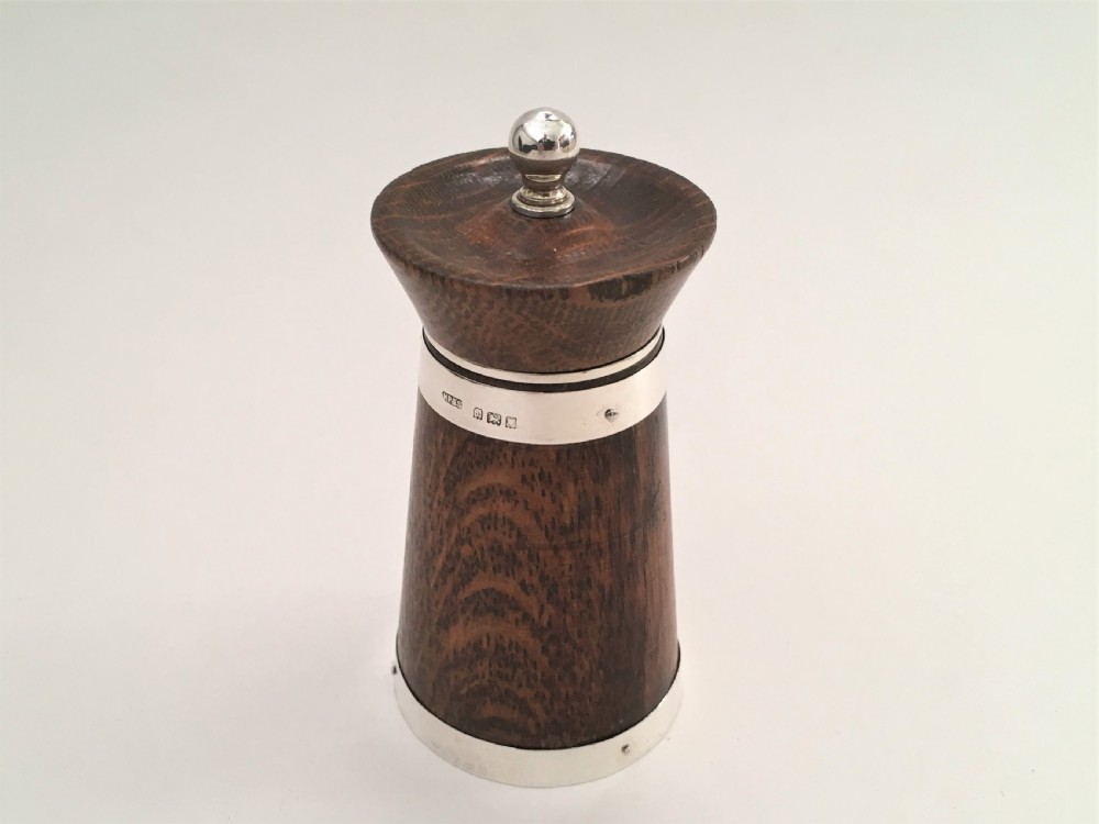 A delightful silver banded pepper grinder View III