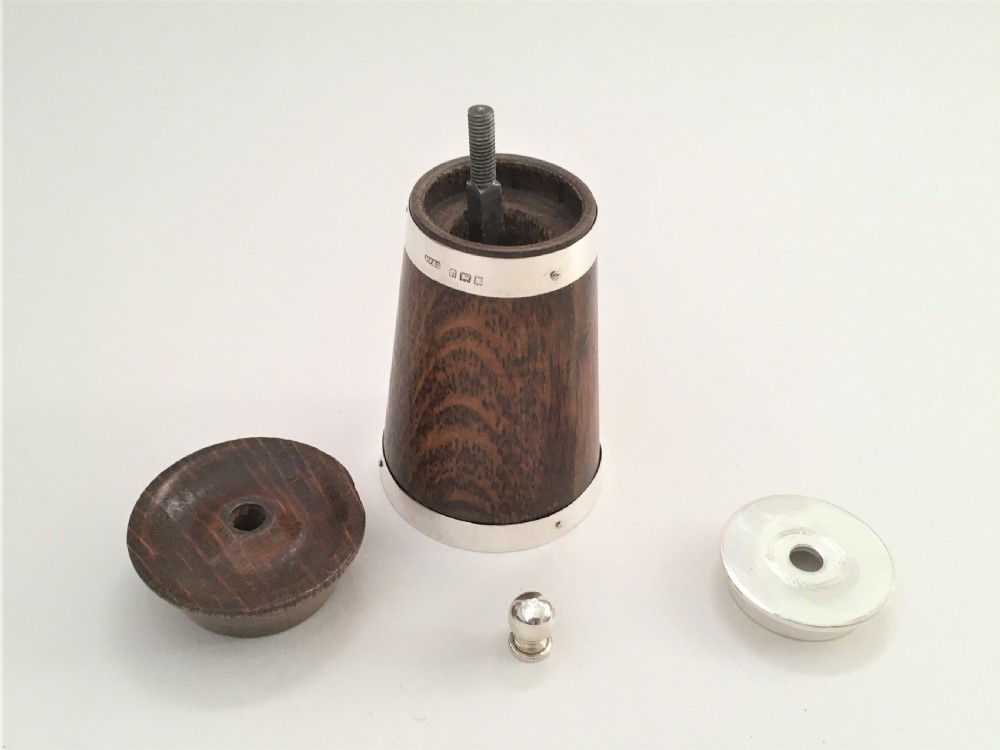 A delightful silver banded pepper grinder View VIII