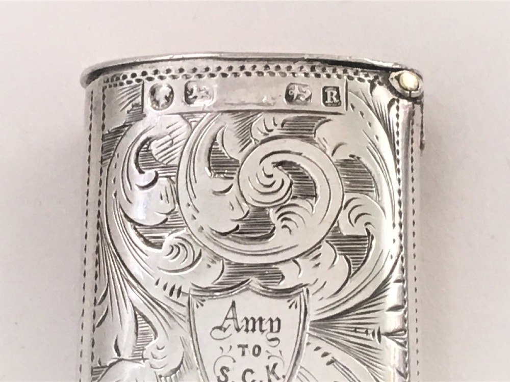 A very unusual mid Victorian silver vesta View II