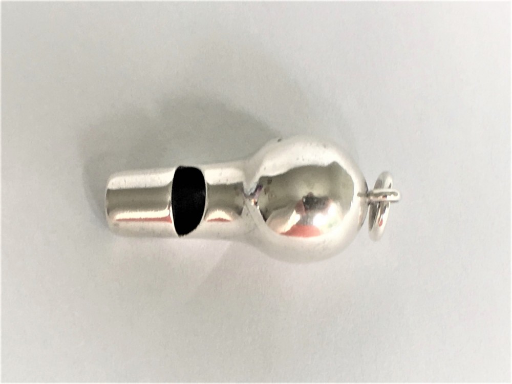 A Victorian Sampson Morden silver dog whistle