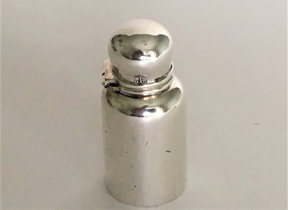 A Victorian all silver scent bottle