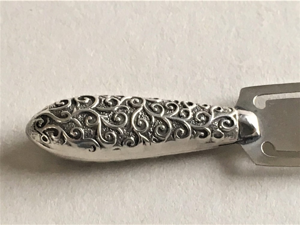 A Victorian silver novelty dagger bookmark View III