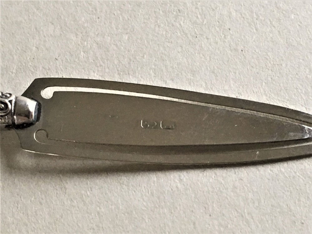A Victorian silver novelty dagger bookmark View IV