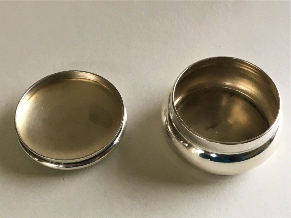 A fabulous silver and enamel trinket box View V