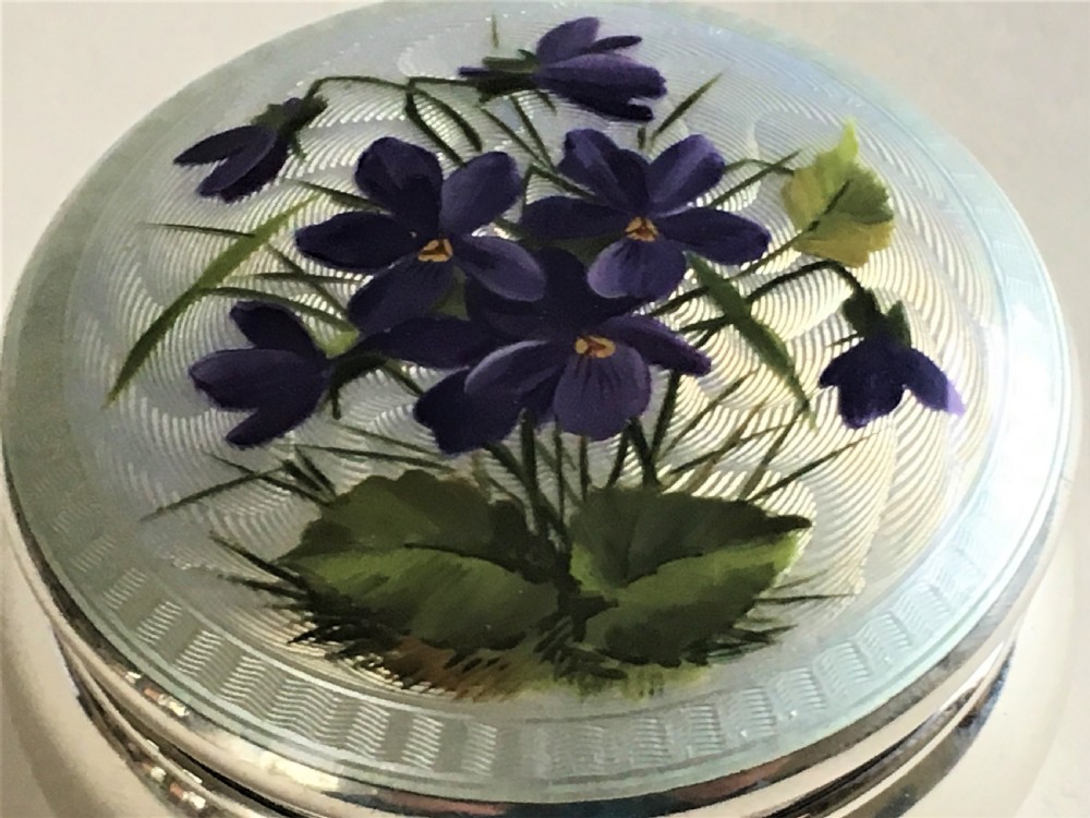 A fabulous silver and enamel trinket box View VI