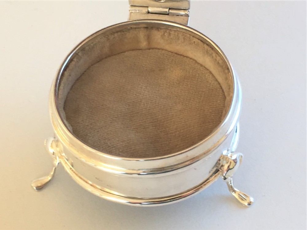 A charming small silver & tortoiseshell trinket box View V