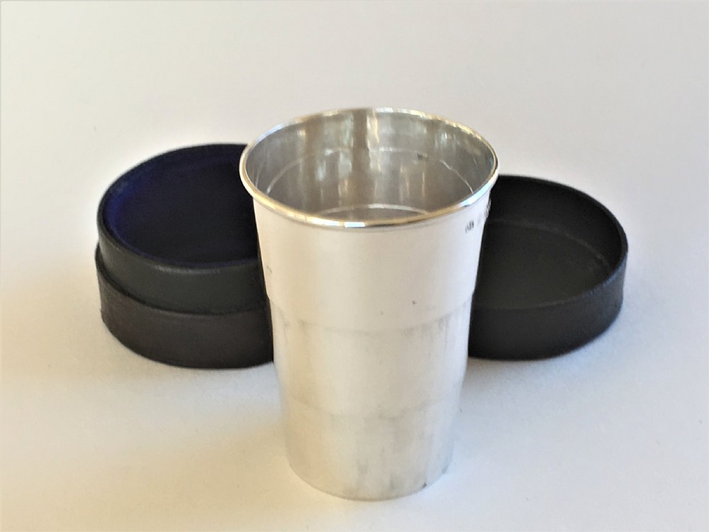 A rare Edwardian silver 'Campaign' cup