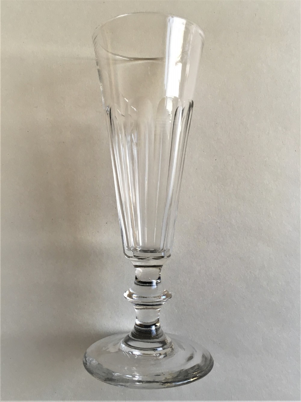 A harlequin set of 6 Victorian champagne flutes View VI