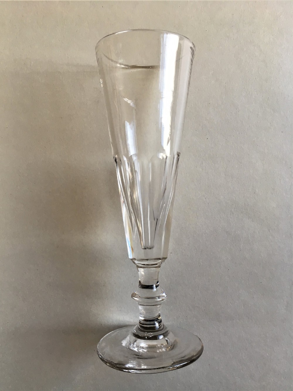 A harlequin set of 6 Victorian champagne flutes View VIII