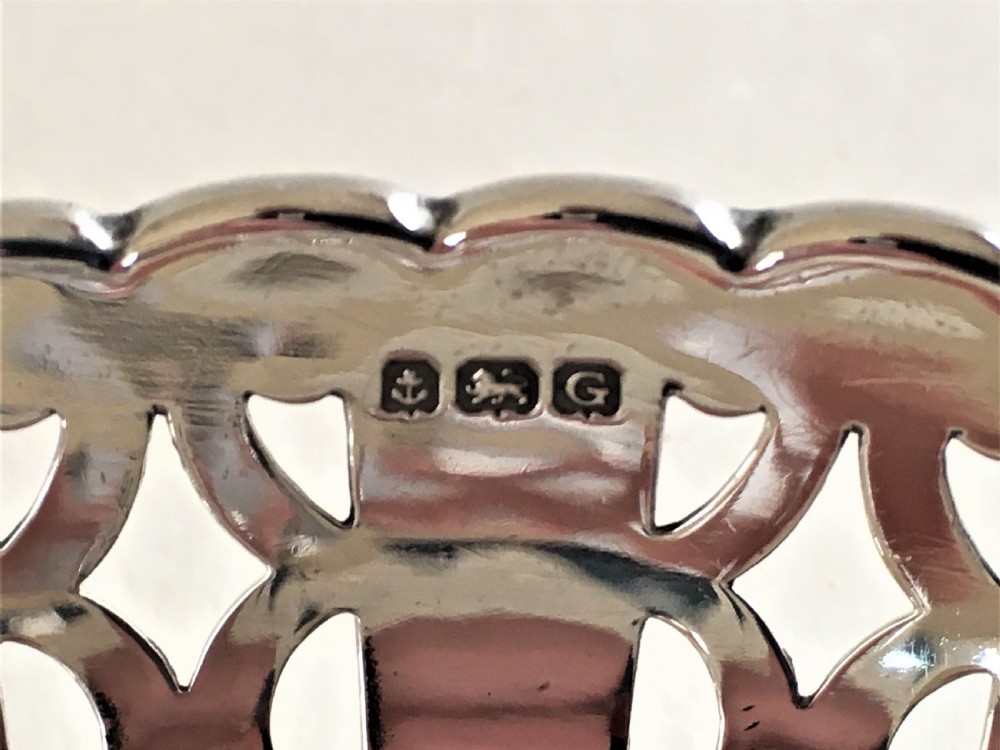 A lovely silver & cranberry dish View V