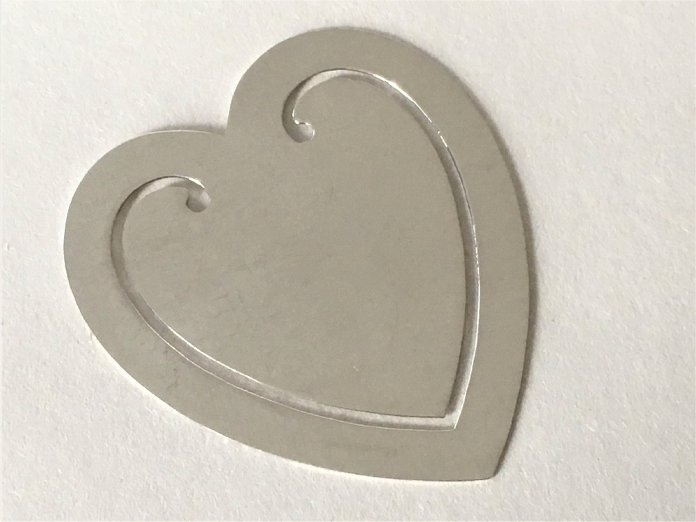 A lovely Tiffany & Co silver heart bookmark View V