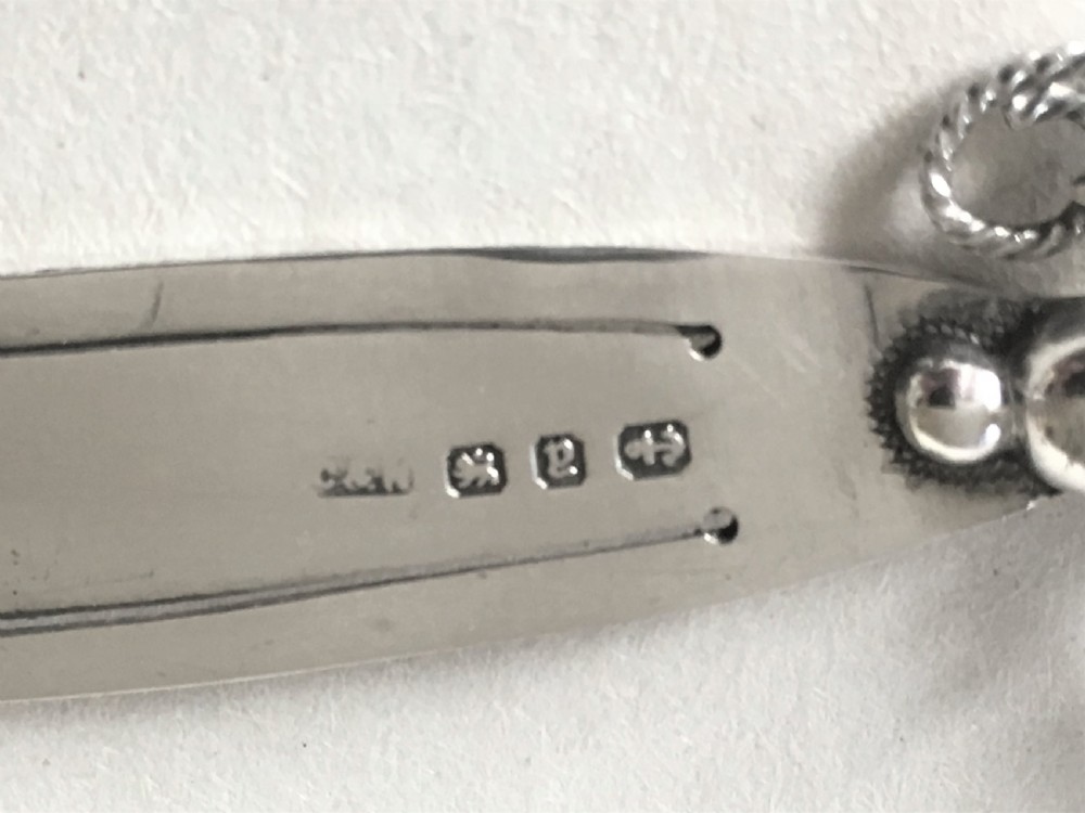 A Victorian silver novelty dagger bookmark View II