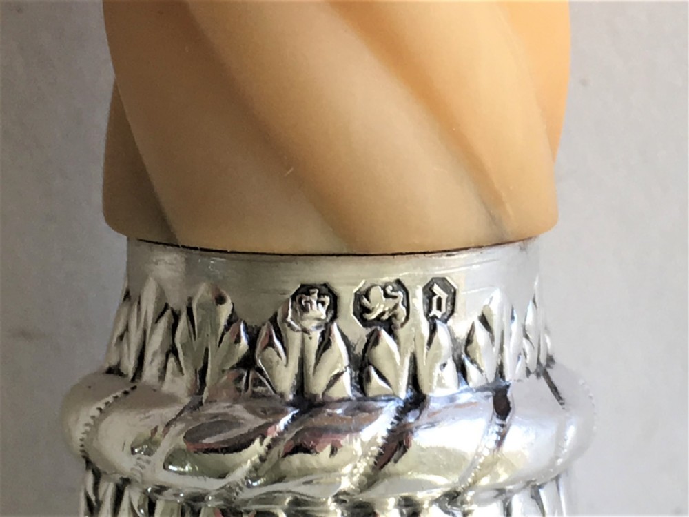 An imposing Victorian silver mounted serving fork View IV