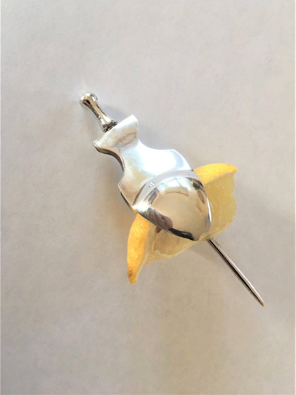 An extremely rare silver lemon squeezer View VI