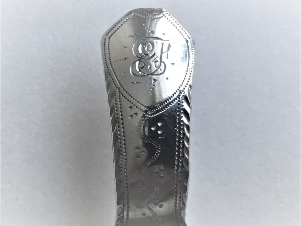A gorgeous 18th Century silver caddy spoon View III