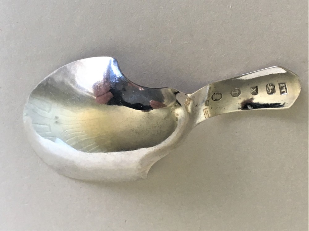 A gorgeous 18th Century silver caddy spoon View IV