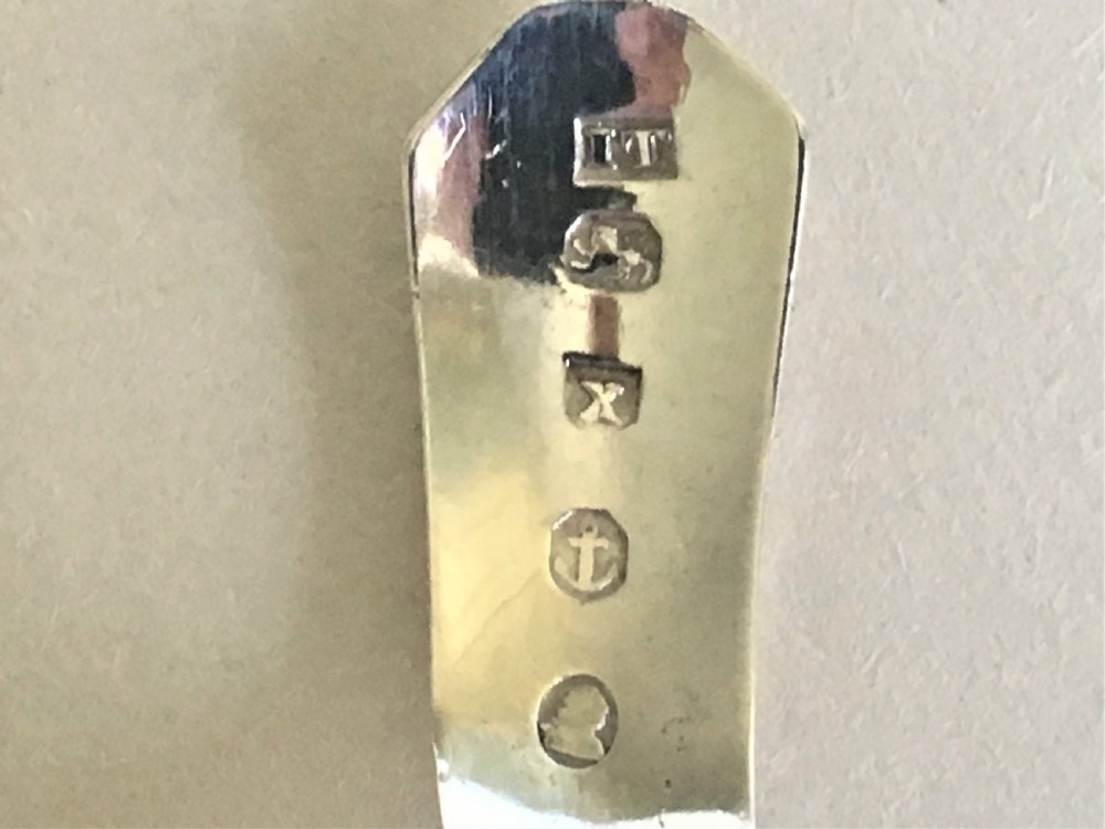 A gorgeous 18th Century silver caddy spoon View V