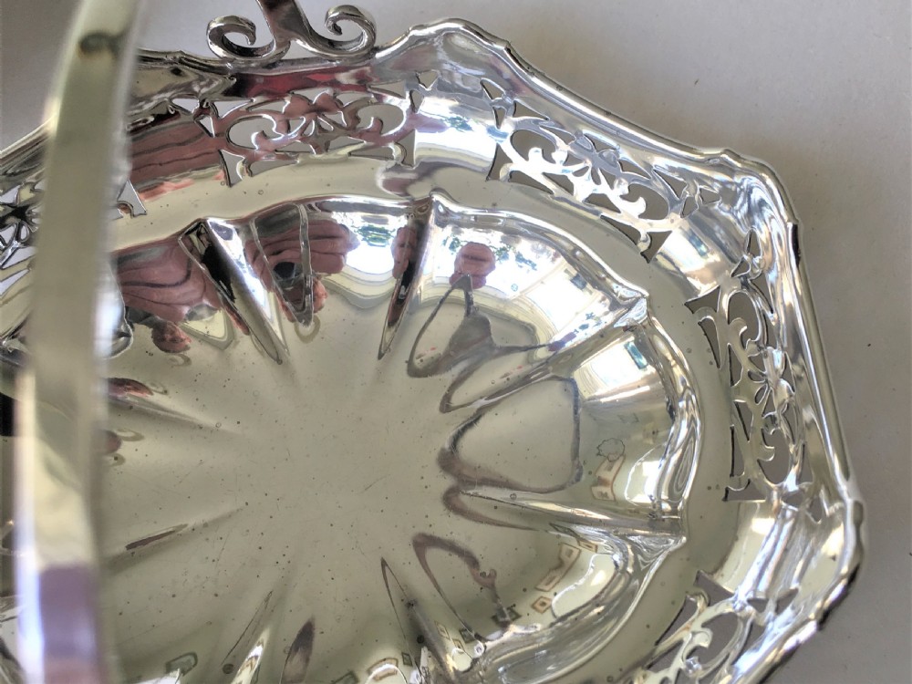A charming pair of silver bonbon baskets View V