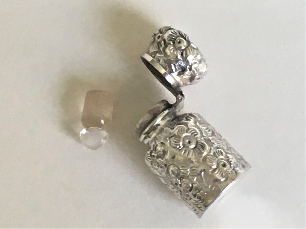 A delightful Victorian silver scent bottle View III