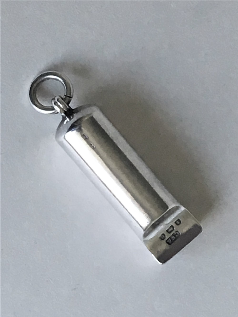 A large Edwardian silver dog whistle View II