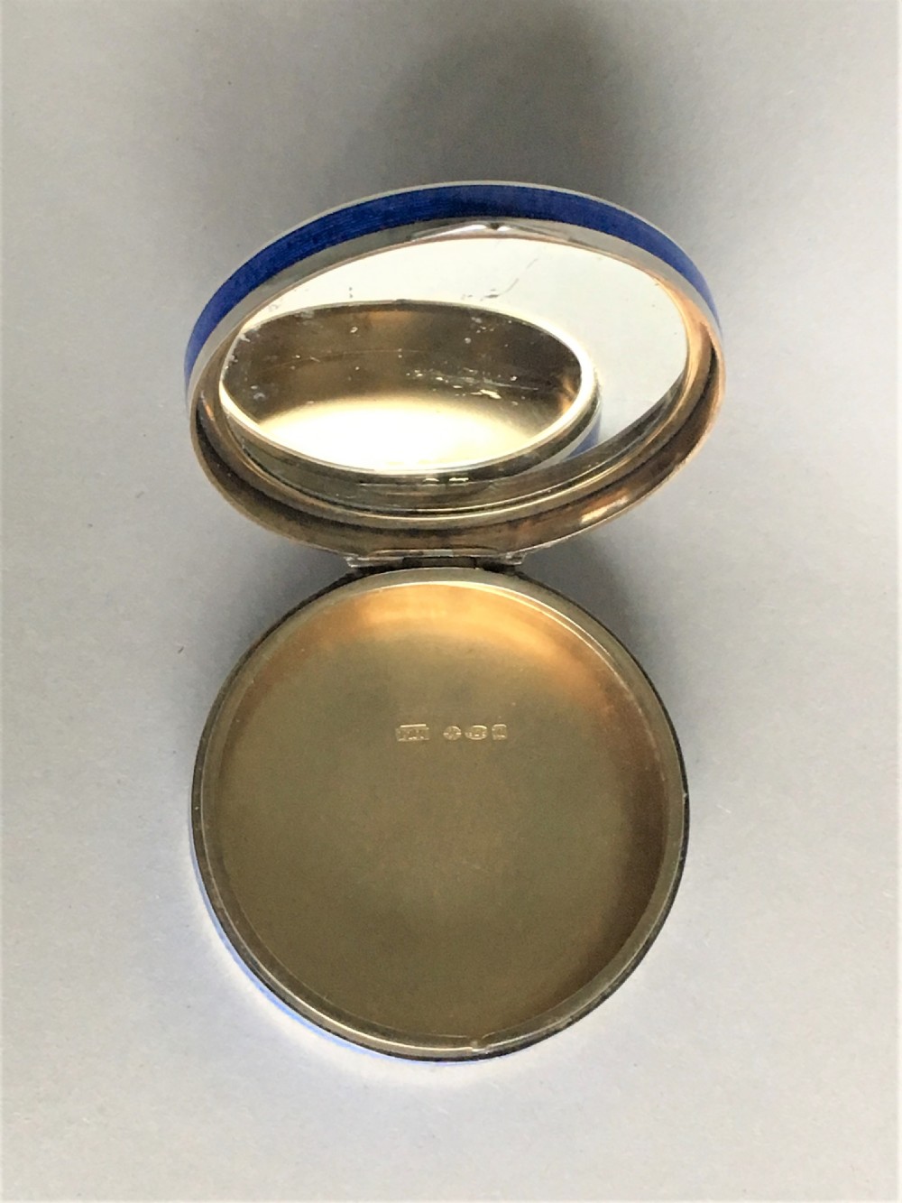 A fabulous silver & enamel dressing table box View VII