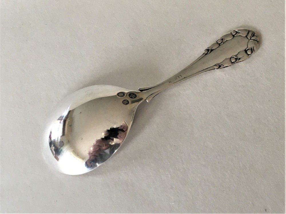 A superb Georg Jensen silver caddy spoon View IV