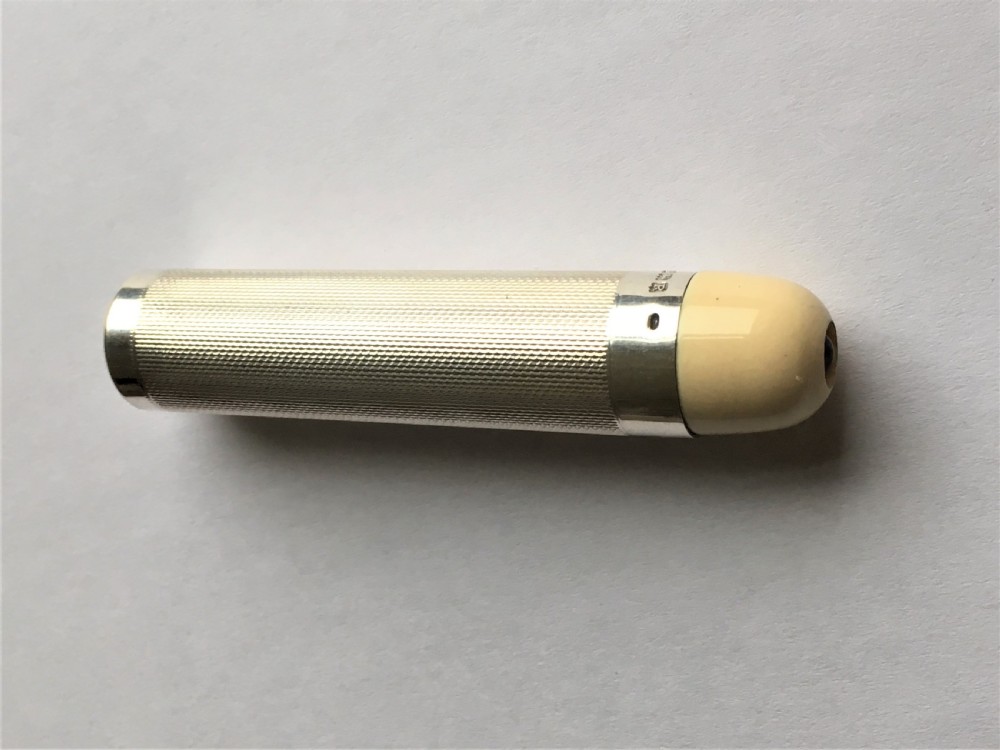 A stylish Art Deco silver theatre programme torch View II