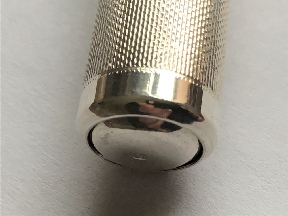 A stylish Art Deco silver theatre programme torch View IV