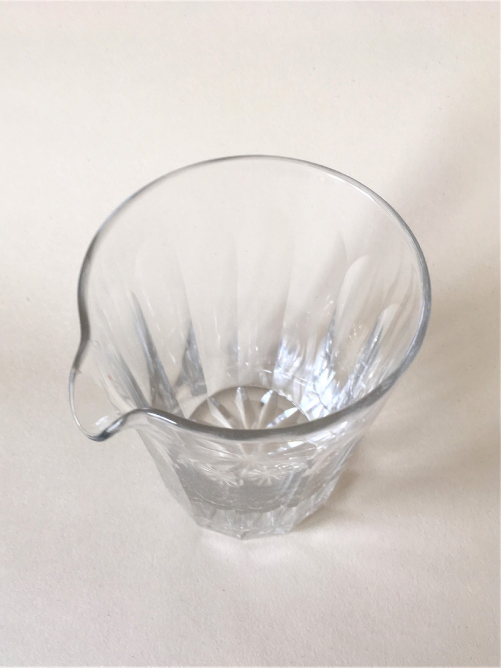 An unusual Victorian cut mixing glass View VI