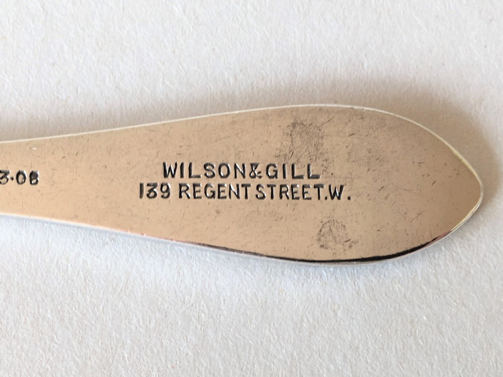 An Edwardian silver honey spoon of patented design View VI