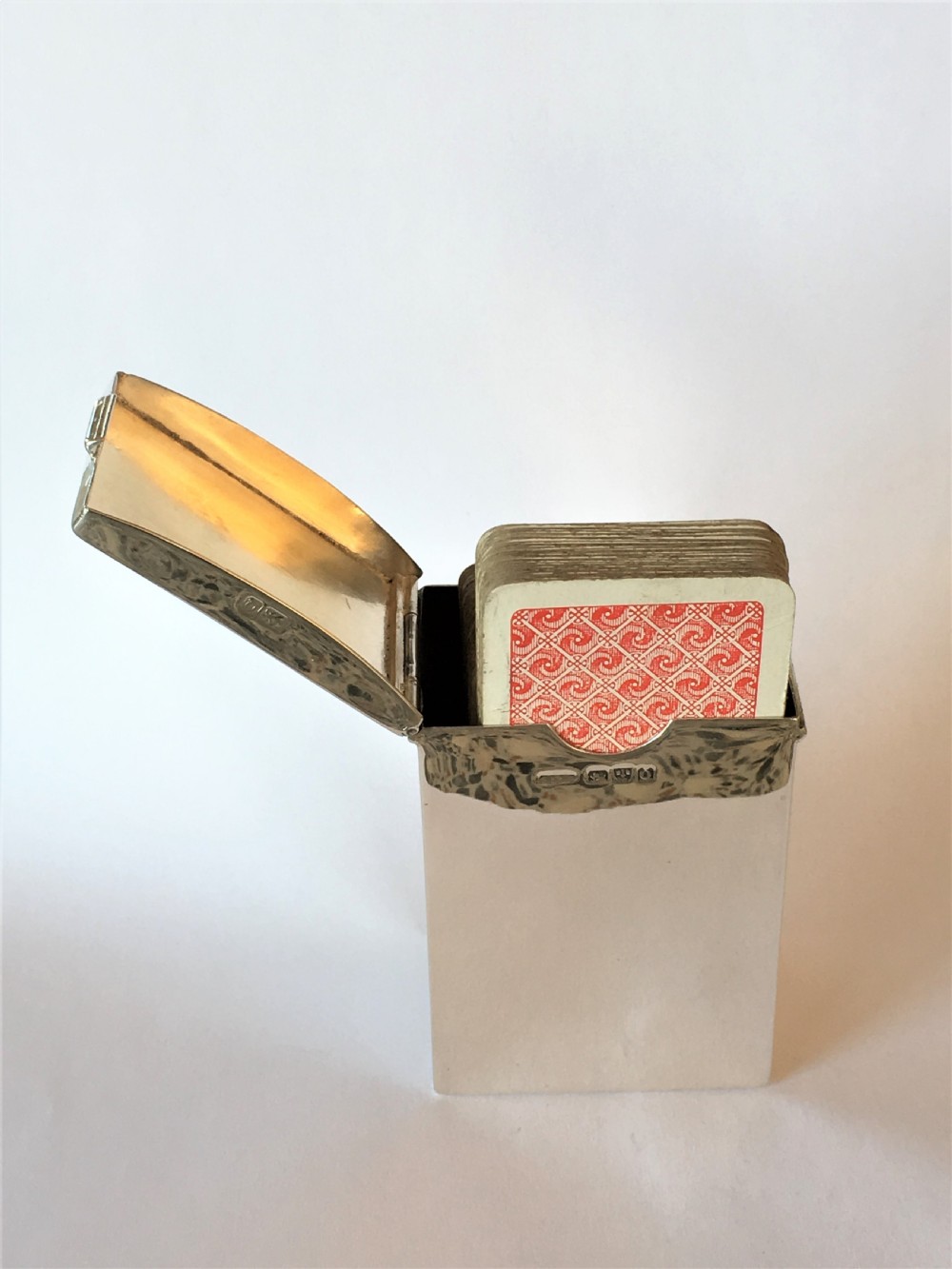 A Victorian Chester silver double patience box View IV