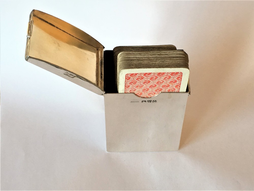 A Victorian Chester silver double patience box View V
