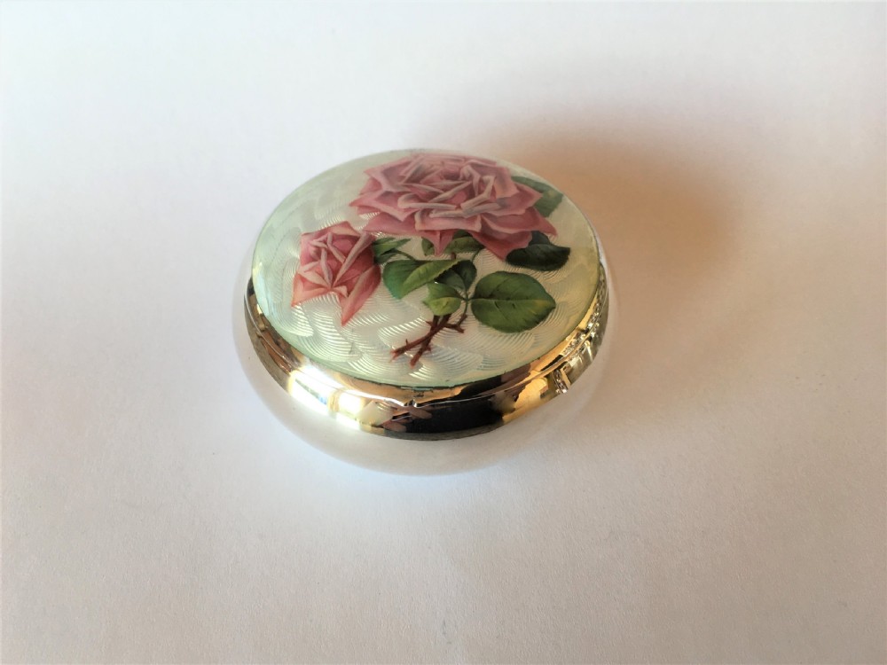 A fabulous Edwardian silver & guilloche enamel box View III