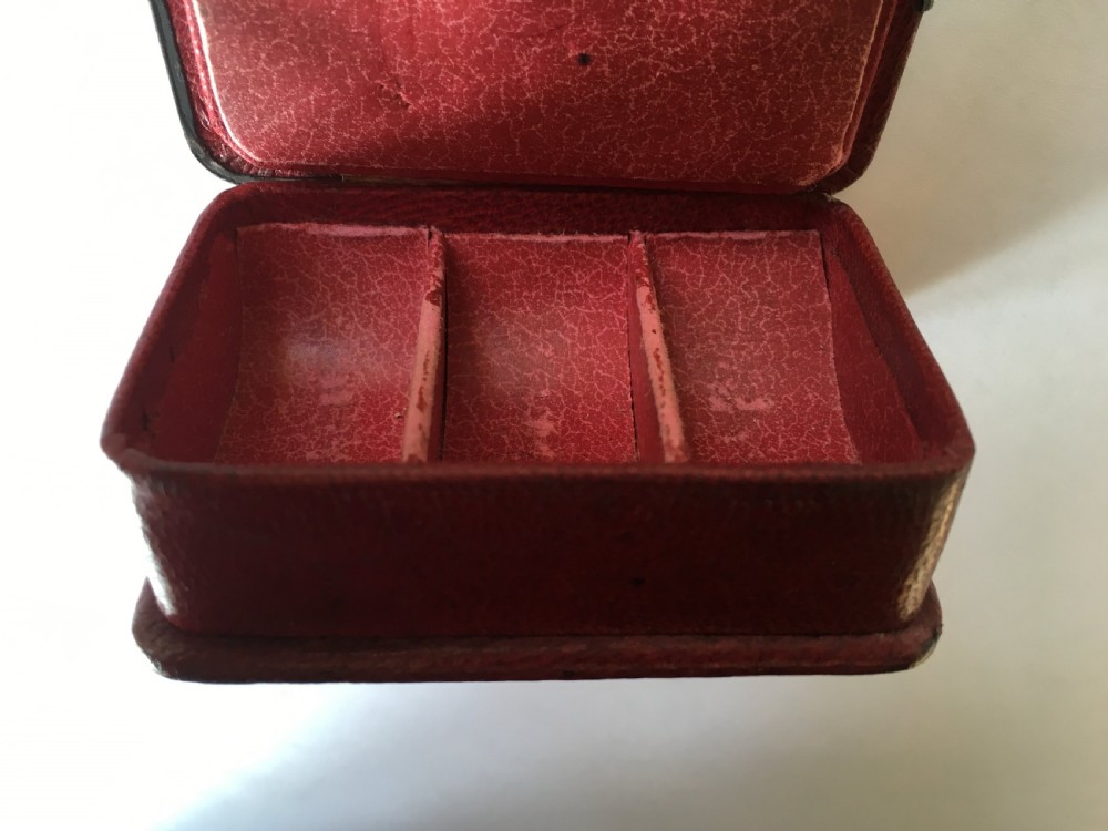 An Edwardian silver mounted triple stamp box View VIII