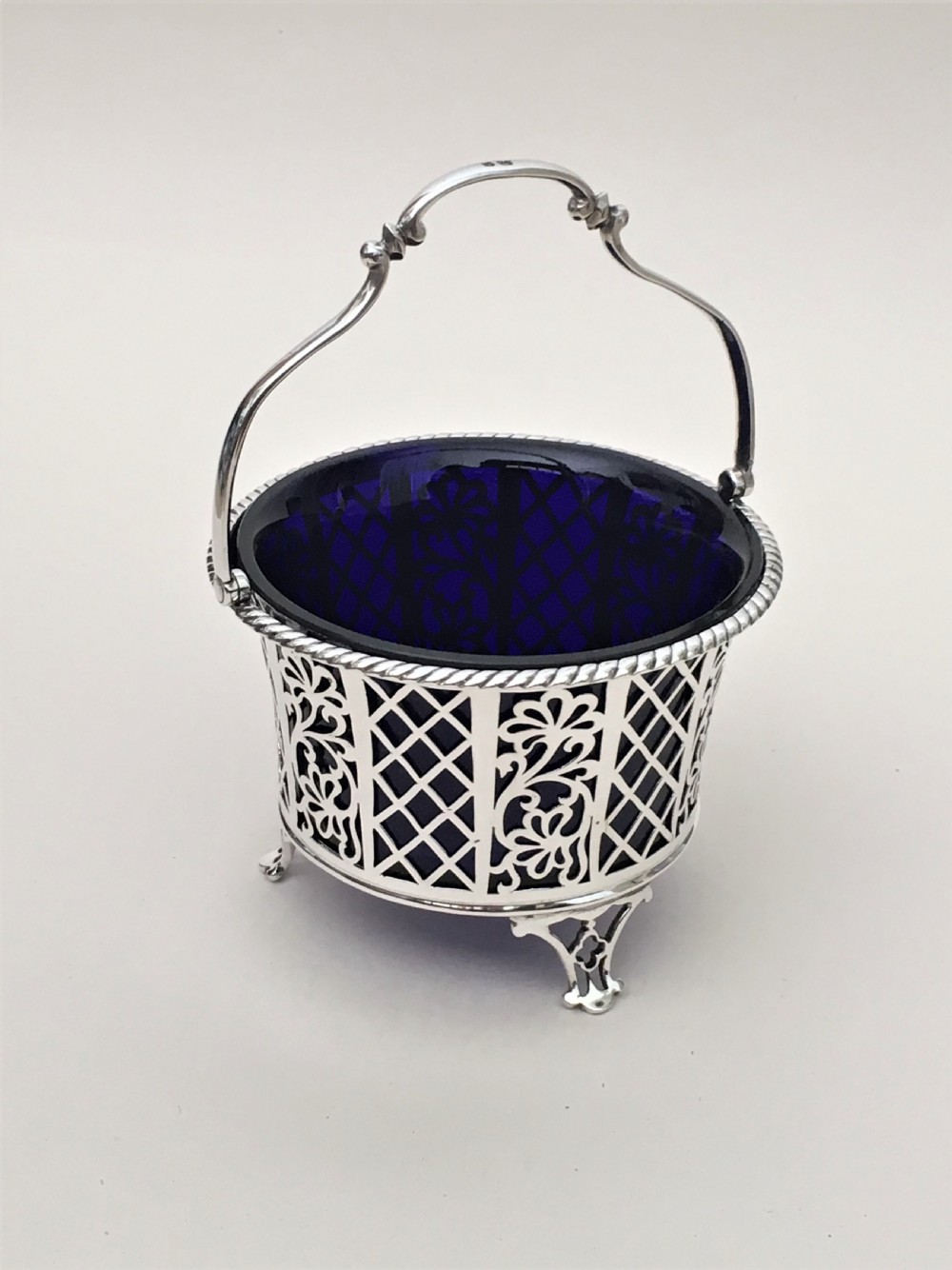 A gorgeous George V pierced silver basket