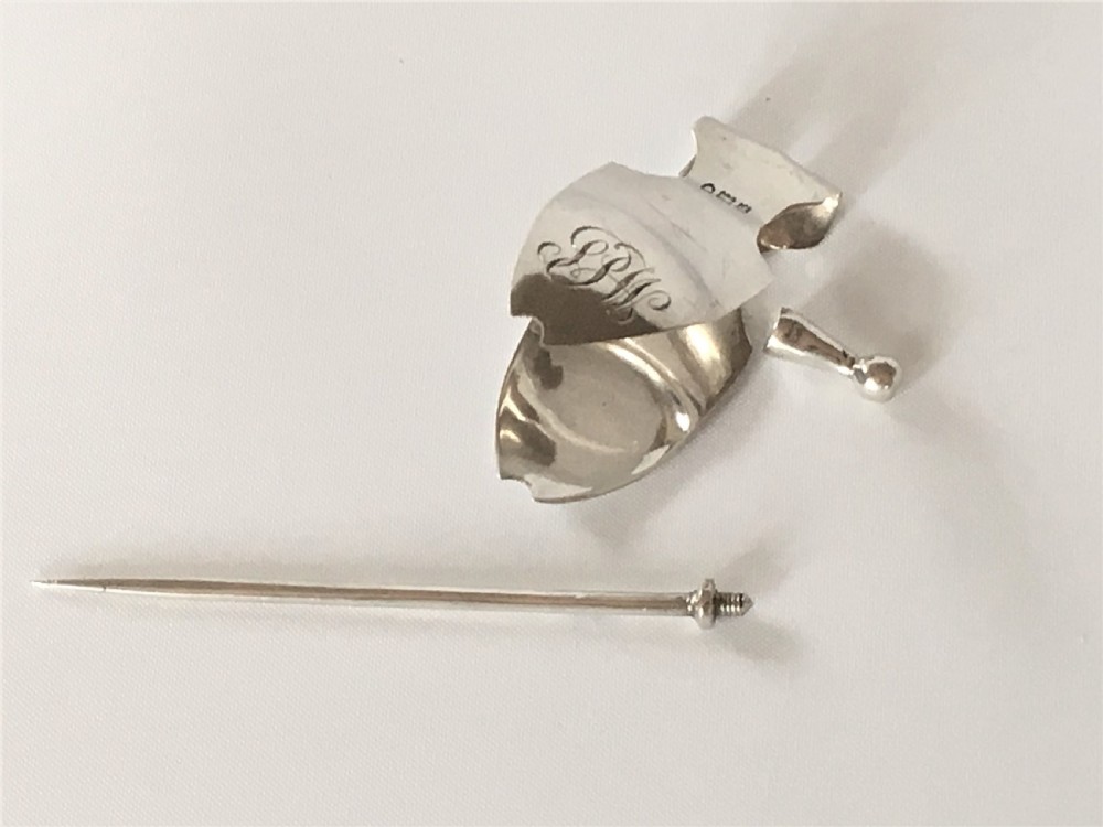 A rare George V silver lemon squeezer View V