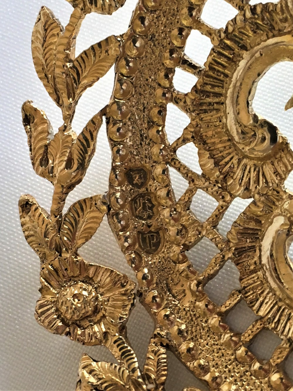 A fabulous William Comyns pierced silver gilt bonbon spoon View IV