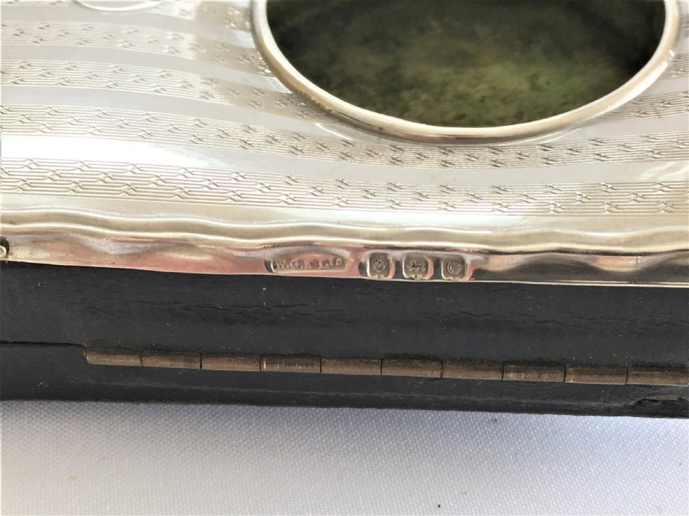 A lovely silver travelling watch/clock case View V