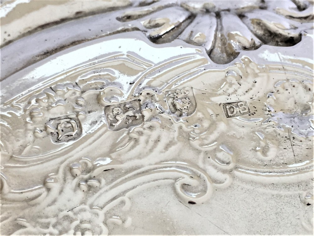 A gorgeous George II silver waiter/card tray View VI