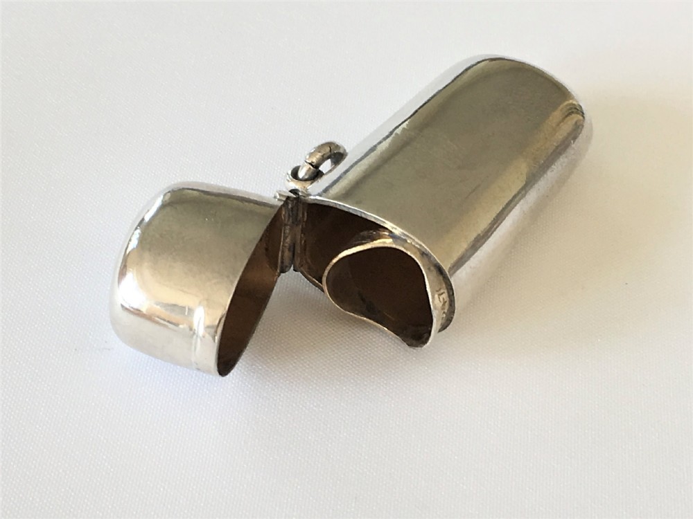 A gorgeous Asprey silver cheroot holder & match case View VI
