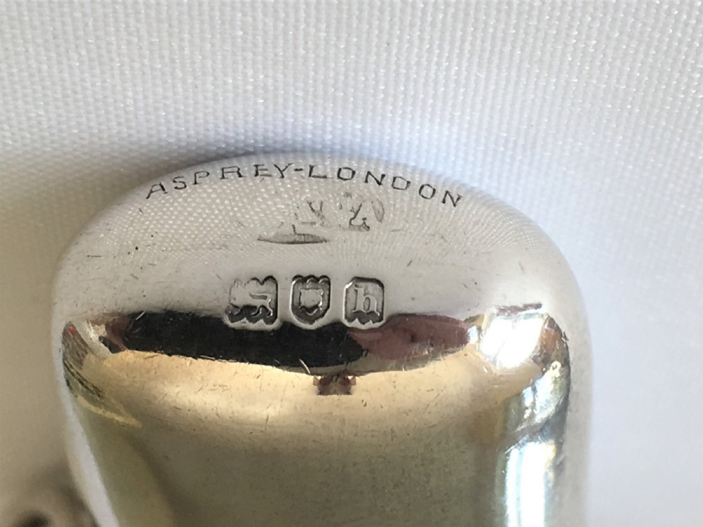 A gorgeous Asprey silver cheroot holder & match case View VII