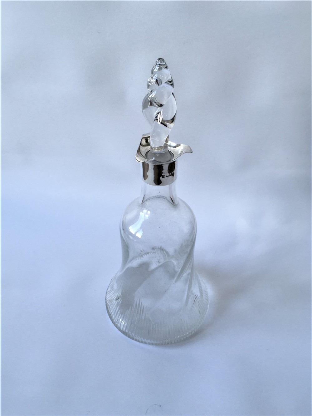 An Edwardian Chester silver mounted decanter View II