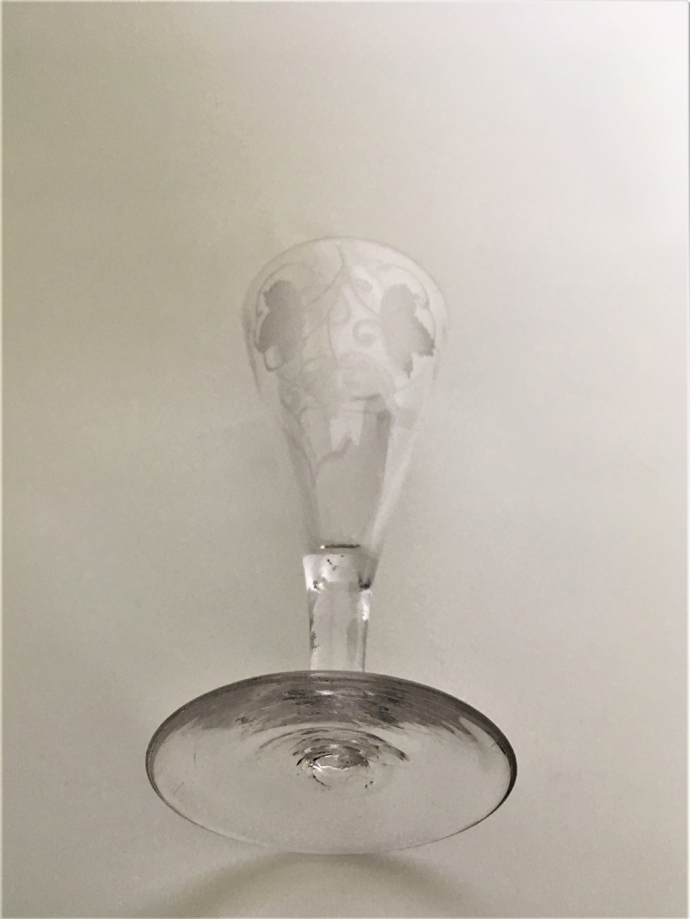 A late 18th Century dwarf ale glass View V