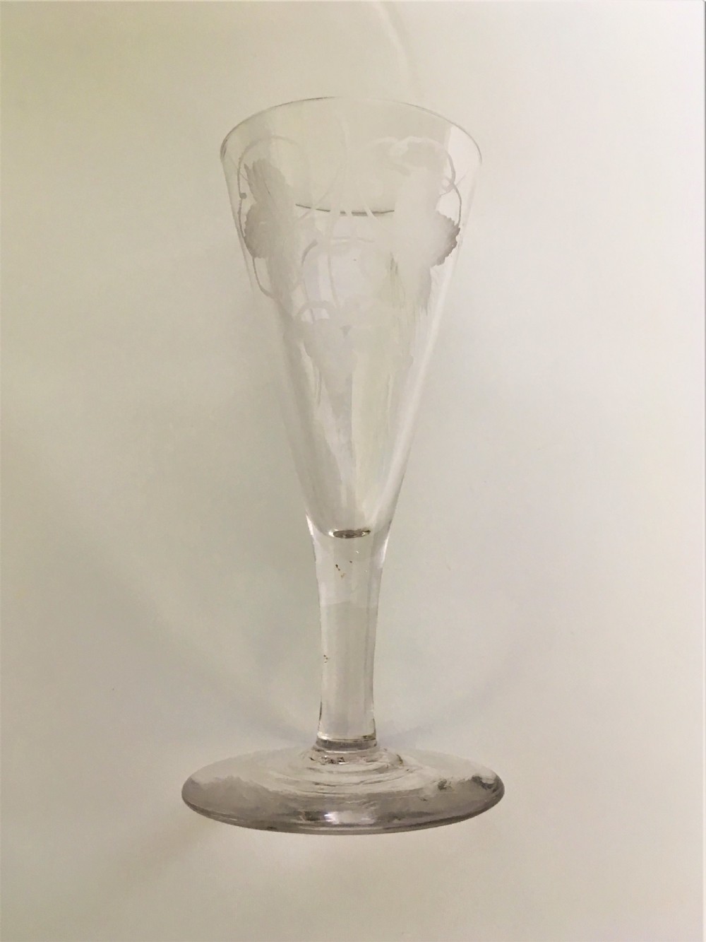 A late 18th Century dwarf ale glass View VI