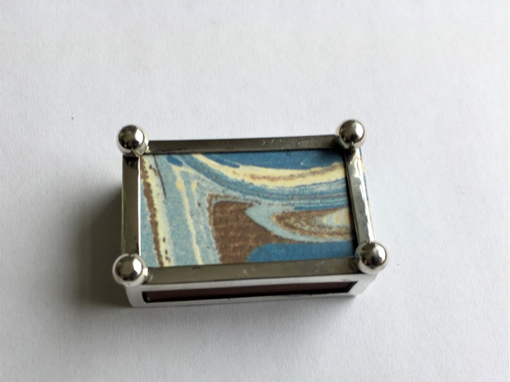 A Victorian Art Nouveau silver match box case View III