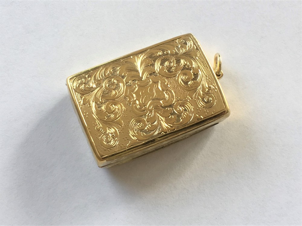 A fabulous early Victorian silver gilt vinaigrette