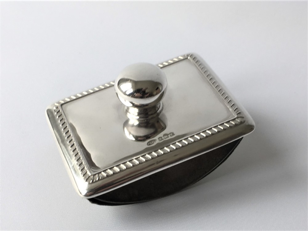 A handsome Edwardian silver desk blotter