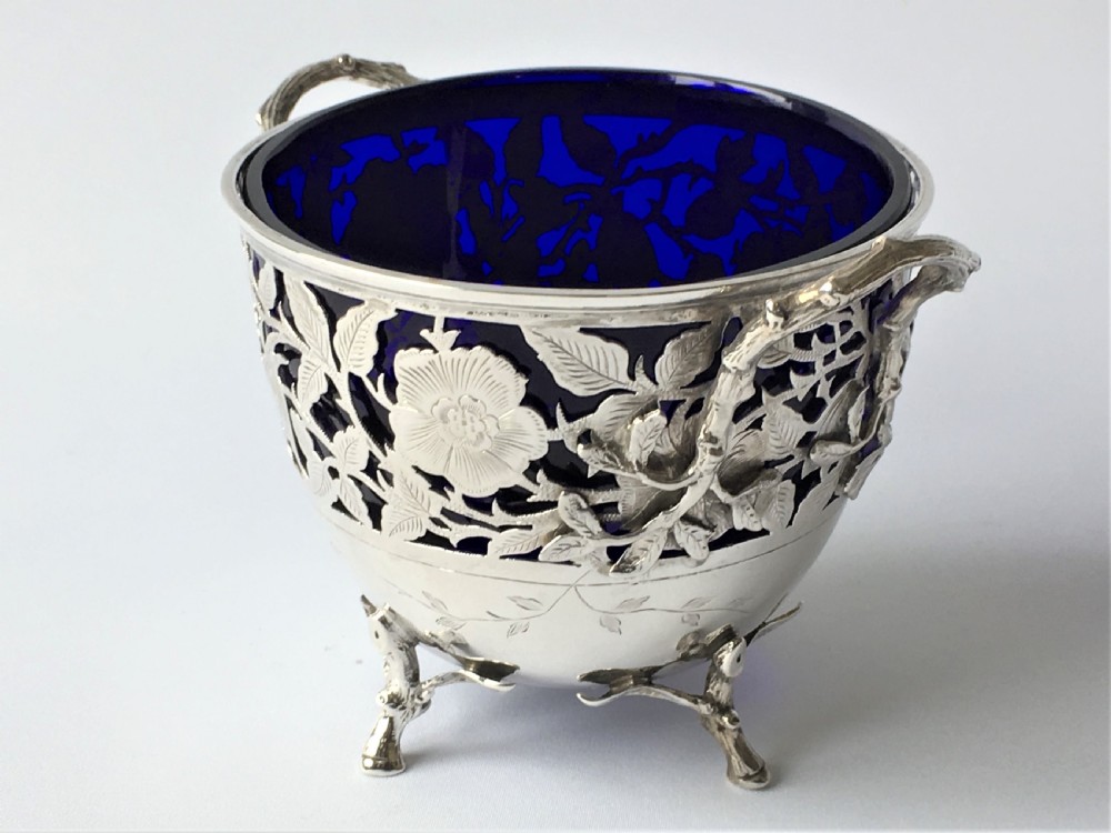 A superb Victorian naturalistic silver bowl View IV